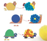 Set de decorare Djeco Gros Pompons DJ09871 imaginea #2 — magazin online Desire.md