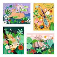 Set de decorare Djeco Tropical Forest DJ08968
