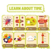 Joc educativ Mideer Calendar with Clock MD4251 imaginea #3 — magazin online Desire.md