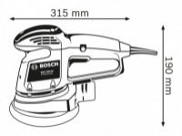 Şlefuitor cu excentric Bosch GEX AC 34-150 (0601372800)