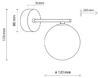 Candelabru de perete Tk-Lighting TK-4777 imaginea #2 — magazin online Desire.md
