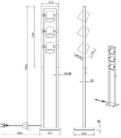 Торшер Trio 401900367 фото №2 — интернет-магазин Desire.md