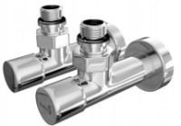 Robinet pentru uscător de prosoape Mario Angular Round G1/2 2pcs