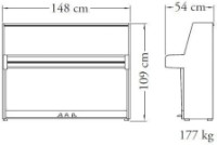 Pian digital Yamaha JU109 PE imaginea #2 — magazin online Desire.md