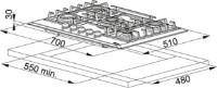 Газовая панель Franke FHMR 705 4G TC OA E фото №2 — интернет-магазин Desire.md