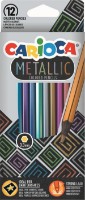 Creioane colorate Carioca Metallic (53256) 12pcs