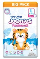 Scutece-chiloți Joonies Premium Soft L 56pcs