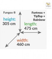 Игровой комплекс Fungoo Fortress Tiptop Rainbow фото №7 — интернет-магазин Desire.md