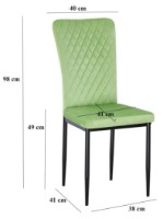 Стул Beterr DC-2329 Emerald Green фото №2 — интернет-магазин Desire.md