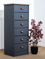 Комод MobiCasa Lia 3 43x35x104 Graphite/Antic фото №2 — интернет-магазин Desire.md