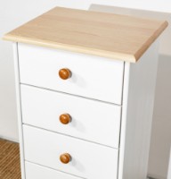 Комод MobiCasa Lia 3 43x35x104 White/Antic фото №3 — интернет-магазин Desire.md