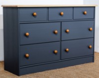 Comodă MobiCasa Lia 7 116x35x73 Graphit/Antic imaginea #3 — magazin online Desire.md