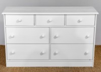 Comodă MobiCasa Lia 7 116x35x73 White imaginea #3 — magazin online Desire.md