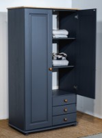 Шкаф MobiCasa Dumbo 2 99x52x183 Graphit/Antic фото №3 — интернет-магазин Desire.md