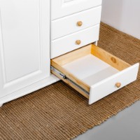 Шкаф MobiCasa Dumbo 2 99x52x183 White/Antic фото №3 — интернет-магазин Desire.md