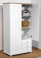 Шкаф MobiCasa Dumbo 2 99x52x183 White/Antic фото №4 — интернет-магазин Desire.md