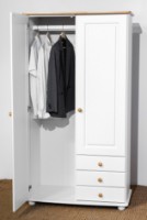 Шкаф MobiCasa Dumbo 2 99x52x183 White/Antic фото №6 — интернет-магазин Desire.md