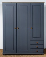 Dulap MobiCasa Dumbo 3 141x52x183 Graphit/Antic imaginea #1 — magazin online Desire.md