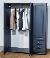 Dulap MobiCasa Dumbo 3 141x52x183 Graphit/Antic imaginea #5 — magazin online Desire.md