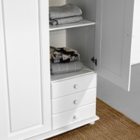 Dulap MobiCasa Dumbo 3 141x52x183 White imaginea #6 — magazin online Desire.md