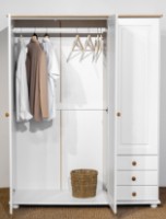 Dulap MobiCasa Dumbo 3 141x52x183 White/Antic imaginea #4 — magazin online Desire.md