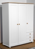 Dulap MobiCasa Dumbo 3 141x52x183 White/Antic imaginea #6 — magazin online Desire.md