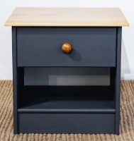 Прикроватная тумба MobiCasa Lia 0 43x42x35 Graphit/Antic фото №1 — интернет-магазин Desire.md