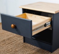 Прикроватная тумба MobiCasa Lia 0 43x42x35 Graphit/Antic фото №2 — интернет-магазин Desire.md