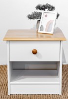 Прикроватная тумба MobiCasa Lia 0 43x42x35 White/Antic фото №1 — интернет-магазин Desire.md