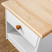 Прикроватная тумба MobiCasa Lia 0 43x42x35 White/Antic фото №2 — интернет-магазин Desire.md