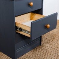 Прикроватная тумба MobiCasa Lia 2 43x58x35 Graphit/Antic фото №3 — интернет-магазин Desire.md