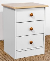 Noptieră MobiCasa Lia 2 43x58x35 White/Antic imaginea #4 — magazin online Desire.md