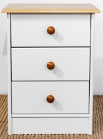 Noptieră MobiCasa Lia 2 43x58x35 White/Antic imaginea #1 — magazin online Desire.md