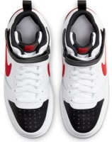 Ботинки детские Nike Court Borough Mid 2 Ps White/Black/University Red, s.27.5 фото №4 — интернет-магазин Desire.md
