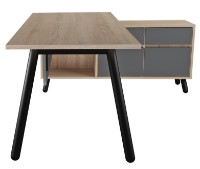 Masa de birou Deco Fusion + Box Right 2000x800/1550x400 imaginea #5 — magazin online Desire.md