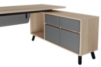 Masa de birou Deco Fusion + Box Right 2000x800/1550x400 imaginea #6 — magazin online Desire.md