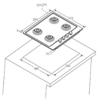 Газовая панель Candy CHG6BRX фото №3 — интернет-магазин Desire.md