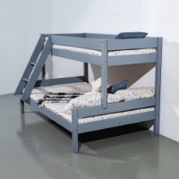 Детская кровать MobiCasa Etajat Mira 80/120x200 Gray фото №6 — интернет-магазин Desire.md