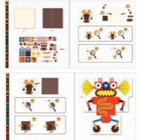 Set de construcție Djeco Kinoptik Robots 60 pcs DJ05611 imaginea #2 — magazin online Desire.md