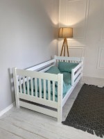 Детская кровать Гойдалка Taddy White/Buk (1B69-1) фото №2 — интернет-магазин Desire.md