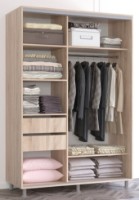 Шкаф-купе Mobildor-Lux Aron 150x200 Oak Sonoma/White (aron1227) K фото №2 — интернет-магазин Desire.md