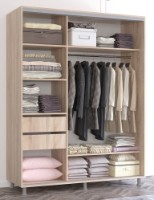 Шкаф-купе Mobildor-Lux Aron 180x200 Oak Sonoma/White (aron1275) K фото №2 — интернет-магазин Desire.md