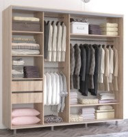 Шкаф-купе Mobildor-Lux Aron 220x200 Oak Sonoma/White (aron1563) K фото №2 — интернет-магазин Desire.md