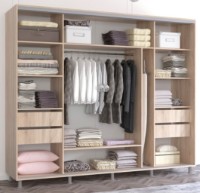 Шкаф-купе Mobildor-Lux Aron 260x220 Oak Sonoma/White (aron2765) K фото №2 — интернет-магазин Desire.md