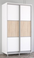 Dulap cu uşi glisante Mobildor-Lux Aron 120x210 White/Oak Sonoma (aron1719) K