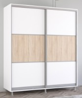 Dulap cu uşi glisante Mobildor-Lux Aron 190x210 White/Oak Sonoma (aron1543) K