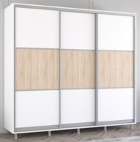 Dulap cu uşi glisante Mobildor-Lux Aron 250x210 White/Oak Sonoma (aron3863) K