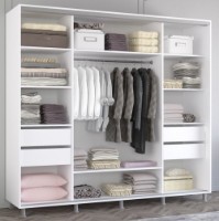 Шкаф-купе Mobildor-Lux Aron 250x220 White/Oak Sonoma (aron3864) K фото №2 — интернет-магазин Desire.md