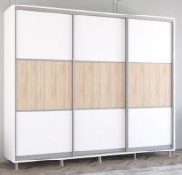 Dulap cu uşi glisante Mobildor-Lux Aron 260x220 White/Oak Sonoma (aron2760) K