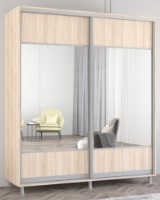 Dulap cu uşi glisante Mobildor-Lux Aron 200x210 Oak Sonoma (aron2062) K1